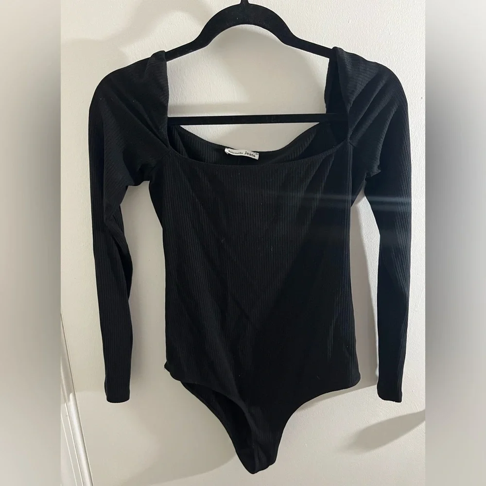 Reformation Gaia Black Ribbed Bodysuit - Picture 4 of 13